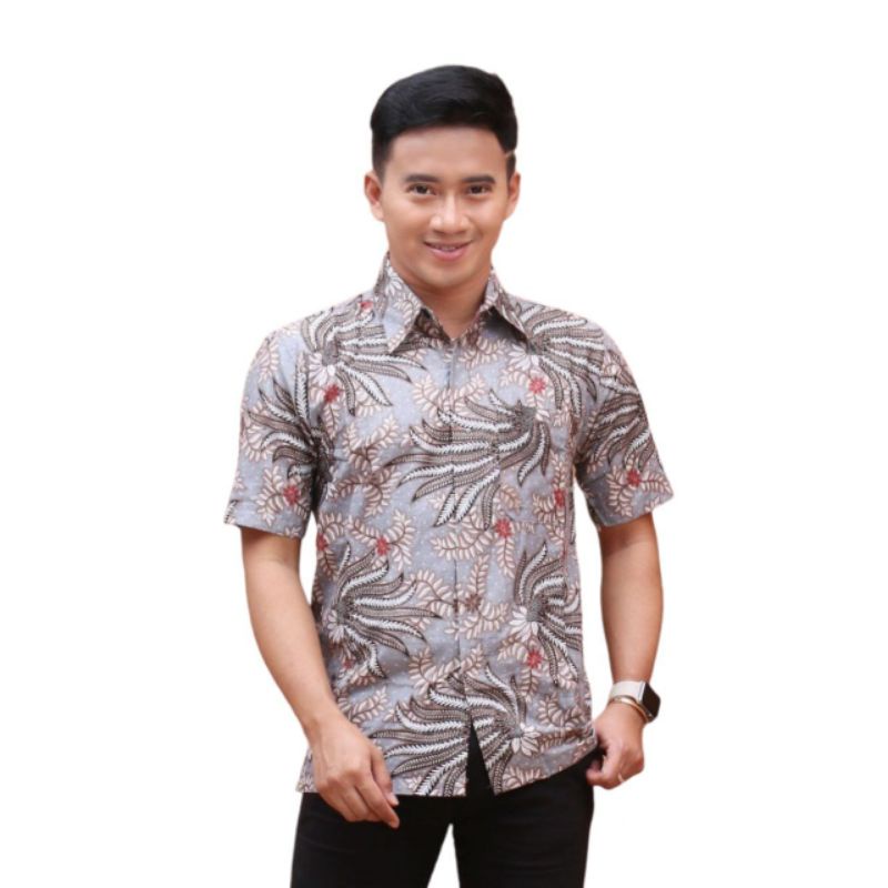 NEW ARRIVAL  DISTRO BATIK JUMBO LENGAN PENDEK SIZE M-L-XL-XXL-3L-4L-5L-6L-7L-8L Batik seragam