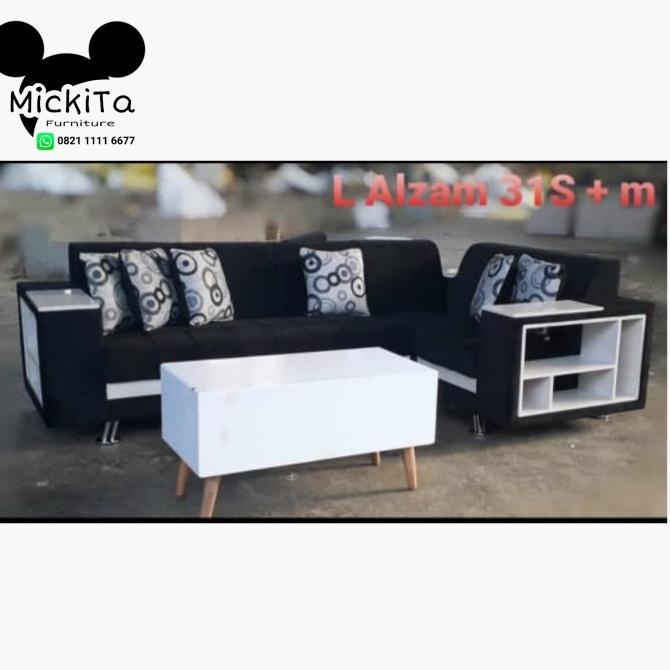 

Sofa L Minimalis Modern Murah Unik + Meja Firmansyaha02