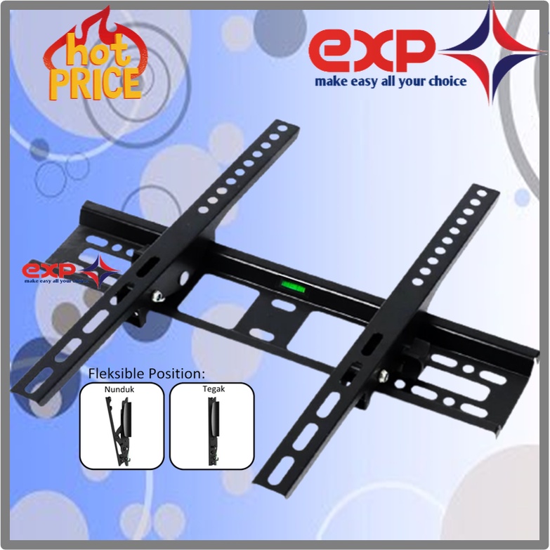 Garansi COCOK!! Bracket TV AQUA 42&quot; s/d 55&quot; Waterpas adjustable position