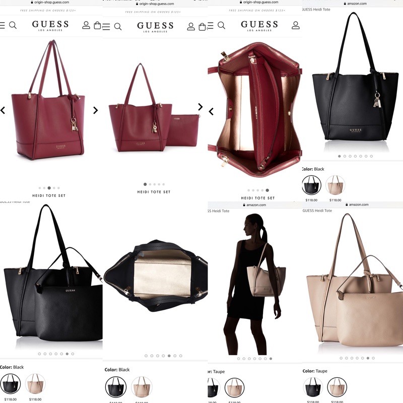 GUESS HEIDI TOTE SET