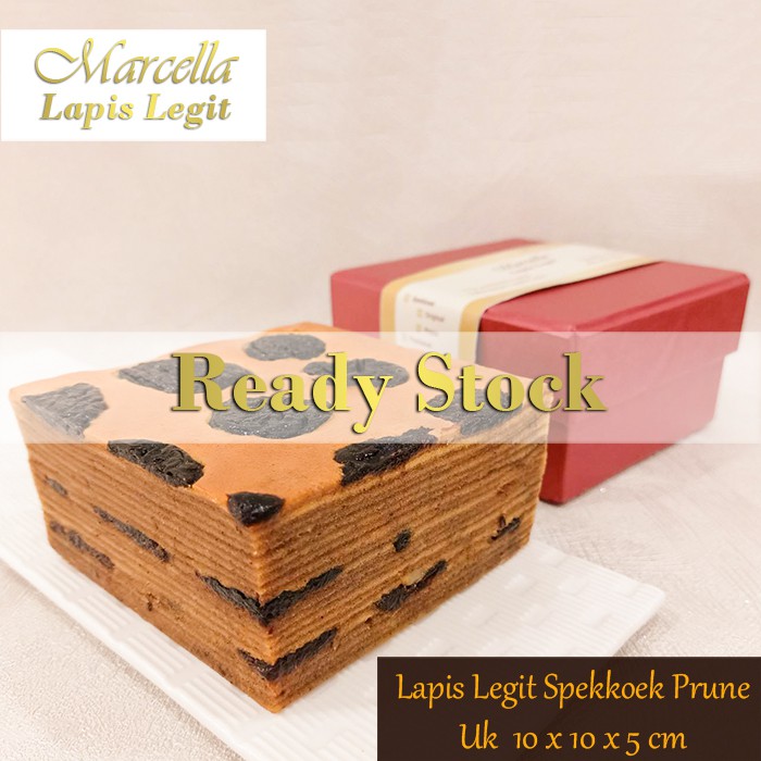 

Kue Lapis Marcella Lapis Legit Spekoek Premium Prune Size 10x10x5cm