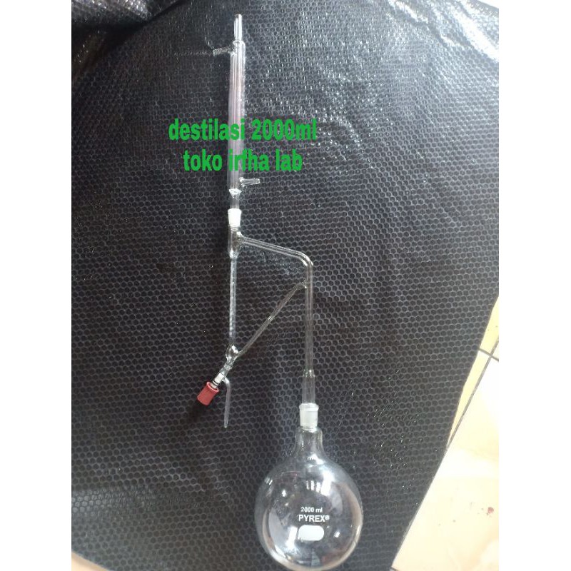 destilasi 2000 ml pyrex