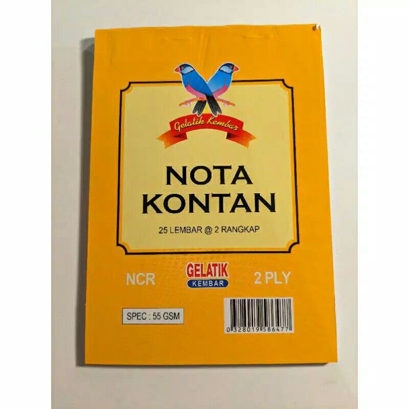 

NOTA KONTAN GELATIK 2PLY