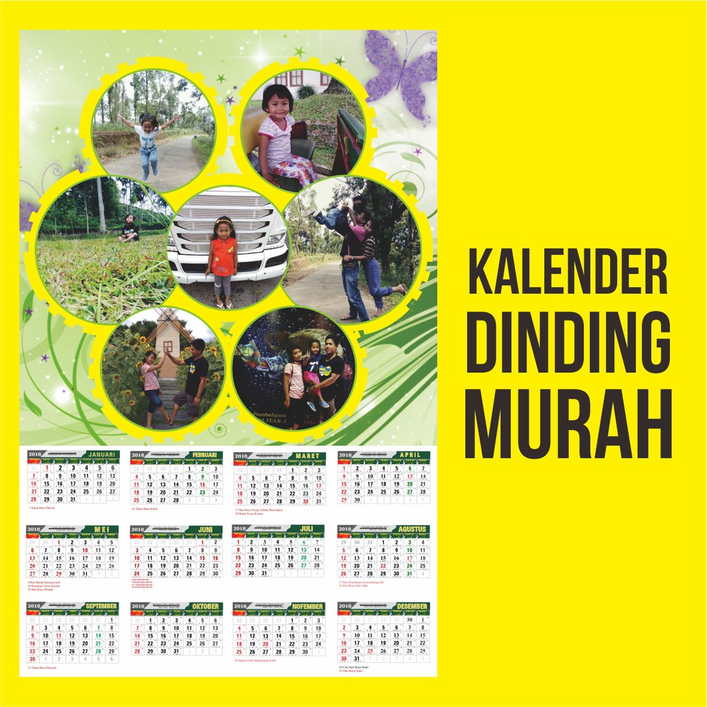 

KALENDER DINDING PRIBADI MURAH 30x46 cm