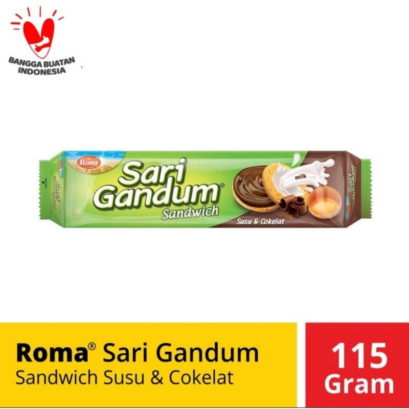 

Roma Sari Gandum Sandwich Coklat Peanut Butter