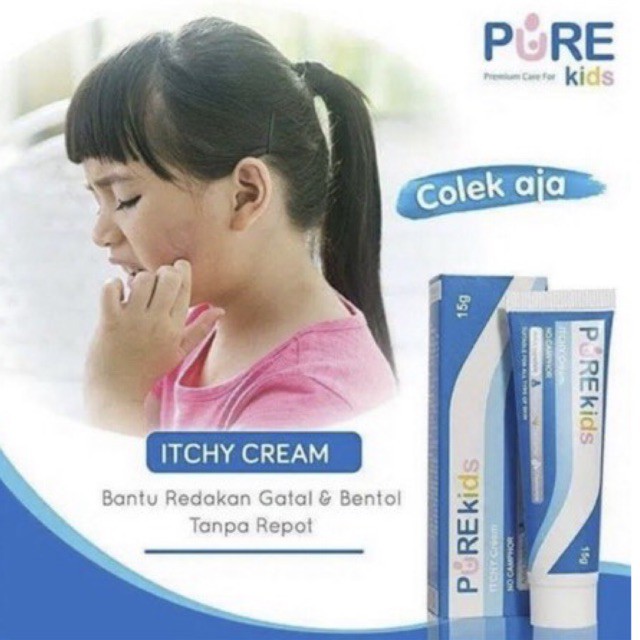 Pure Kids Itchy Cream 15gr - Krim Pereda Gatal Kulit Untuk Anak