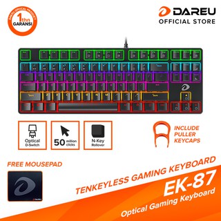 DAREU EK-87 GLORY Ten Key Less Gaming Keyboard