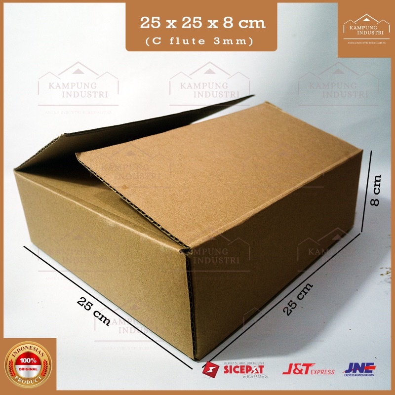 

KARDUS BOX PACKING SINGGLE WALL UKURAN P25xL25xT8