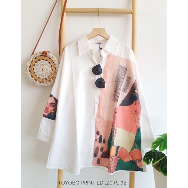 Kemeja Tunik Toyobo Print