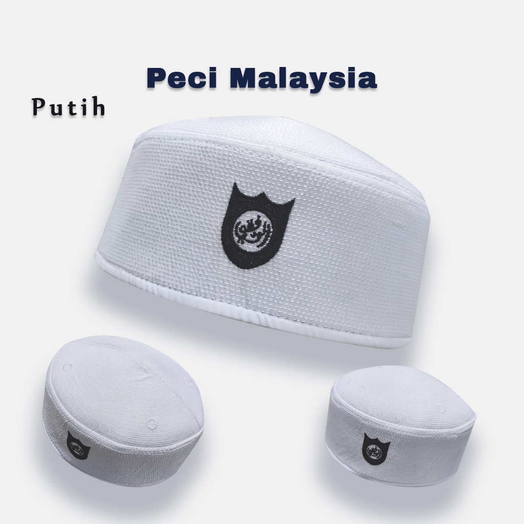 Izdihaar Peci Songkok MALAYSIA//Kopiah Songkok//Kopiah Haji MALAYSI Alya Warna Putih