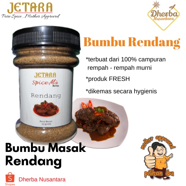 Jual Bumbu Rendang [ Bubuk ] Jetara Spice Mix Rendang Shopee Indonesia