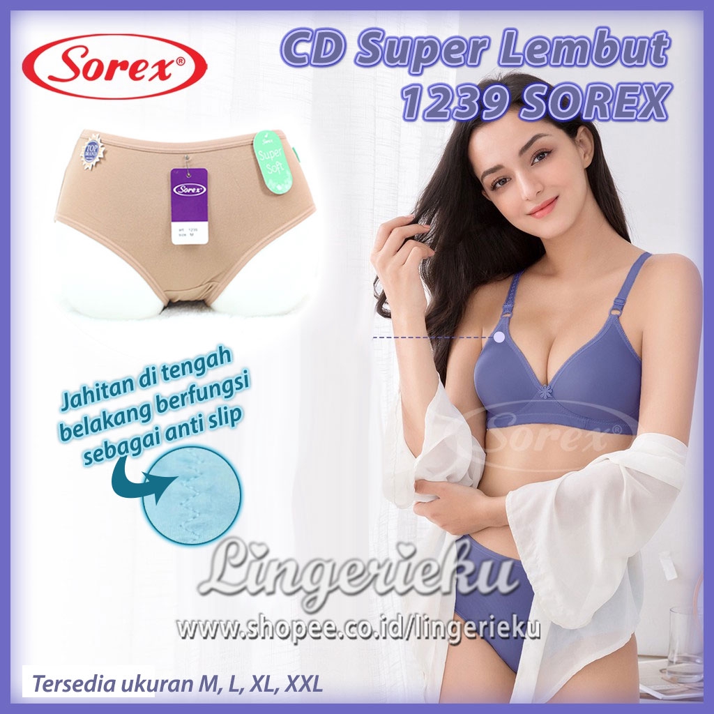 Sorex 1239 CD Celana Dalam Wanita Super Soft Lembut Model Midi