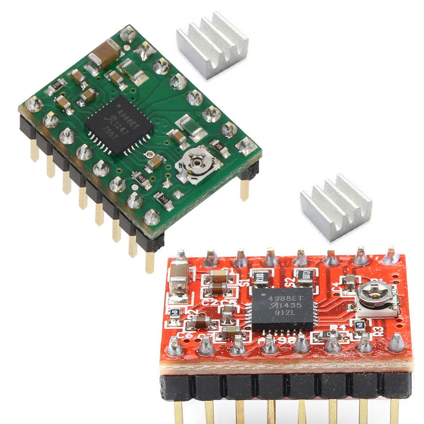 A4988 Reprap Pololu Stepper Motor Driver with Heatsink 3D Printer CNC