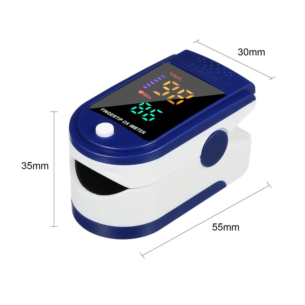 Oksimeter Digital Fingertip Pulse Oxymeter Fingertip Oximeter SpO2 LED Full Colour LK87