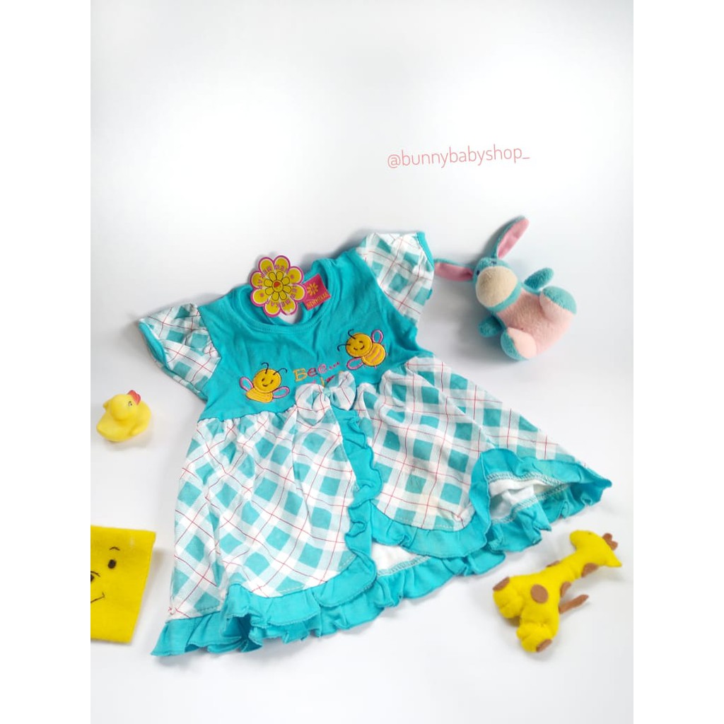 Baju Bayi Perempuan/ Baby Mini Dress 3 bulan - 6 bulan