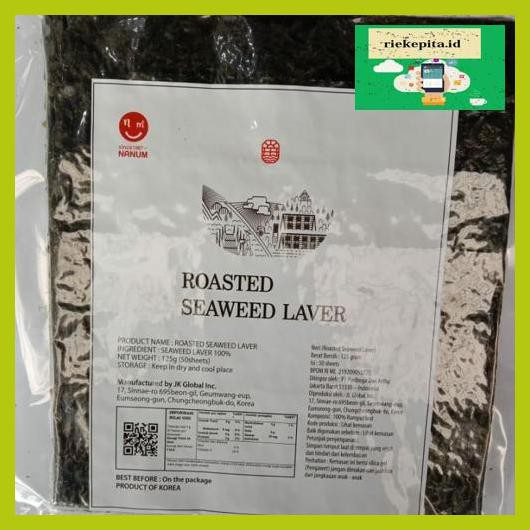 

5Yer67R- Sushi Nori Seaweed Rumput Laut Kimnori 50 Lembar T7Rty67-