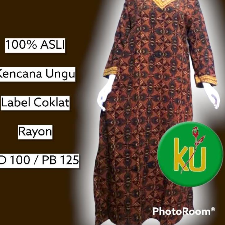 Hot - DASTER KENCANA UNGU ASLI ORIGINAL BATIK LENGAN PANJANG LD 100 | ABAYA AIRIN KENCANA KUC || DAS
