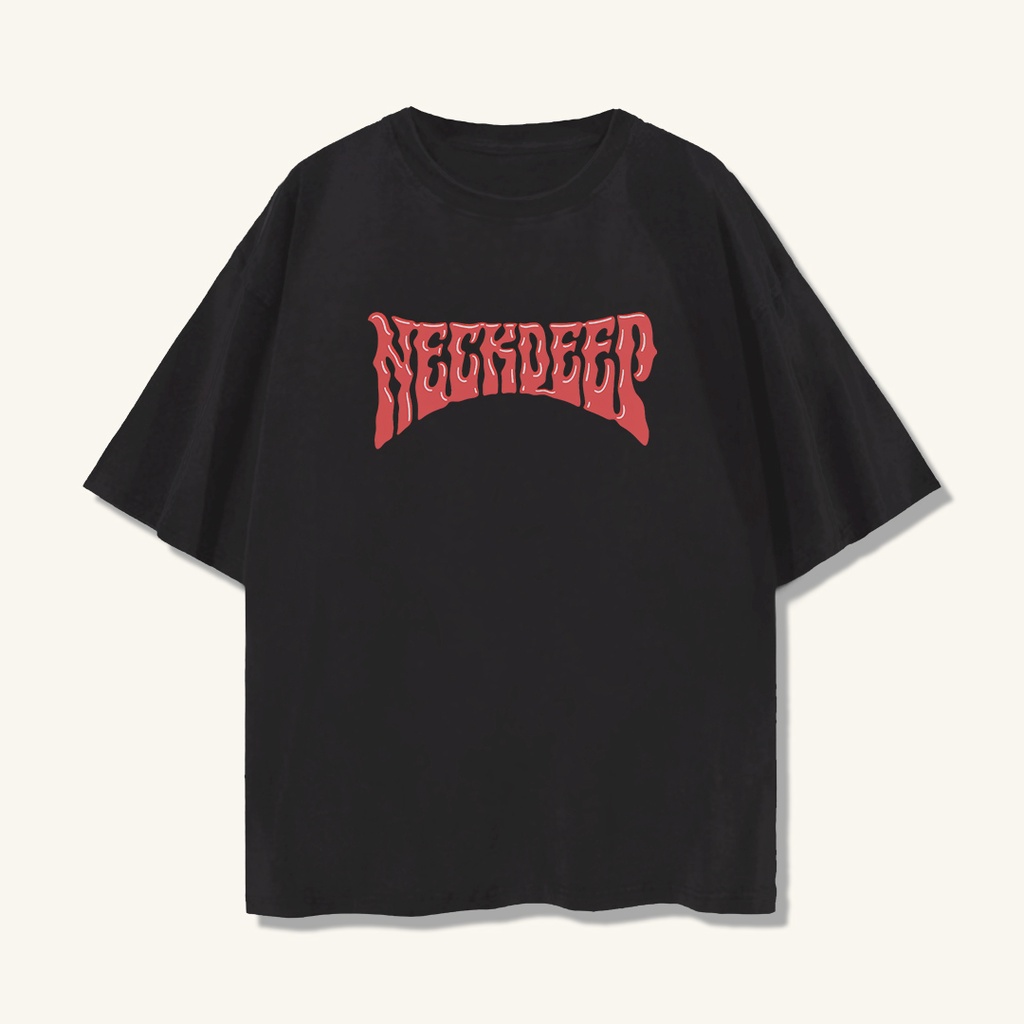 Ready Stock - KAOS NECKDEEP LOGO GRAPHIC VINTAGE OVERSIZE TEE - BAJU BAND OVERSIZED