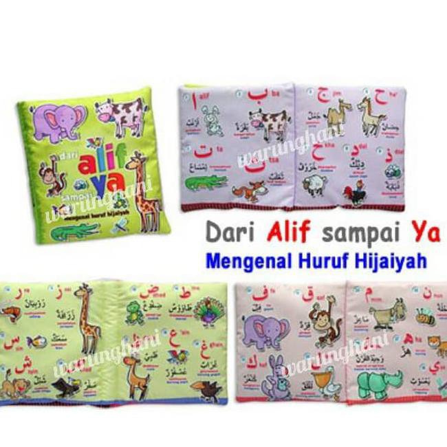 Mainan Anak Bayi | Buku Bantal | Buku Kain - Hijaiyah