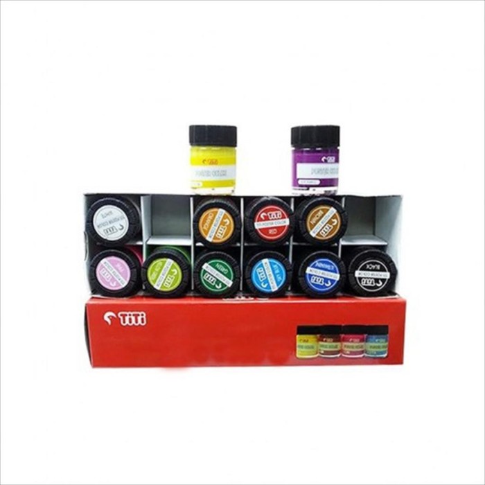 

Produk Unggulan [ Set ] Cat Poster / Poster Colors 12 Warna Botol - Titi Joyko Gilaa!!!
