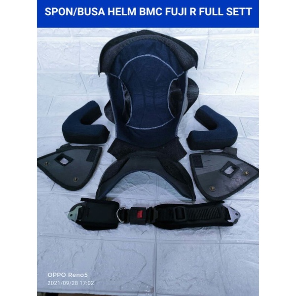 Spon Busa Helm BMC FUJI R Full Sett Plus Bantalan Pengganti Inner