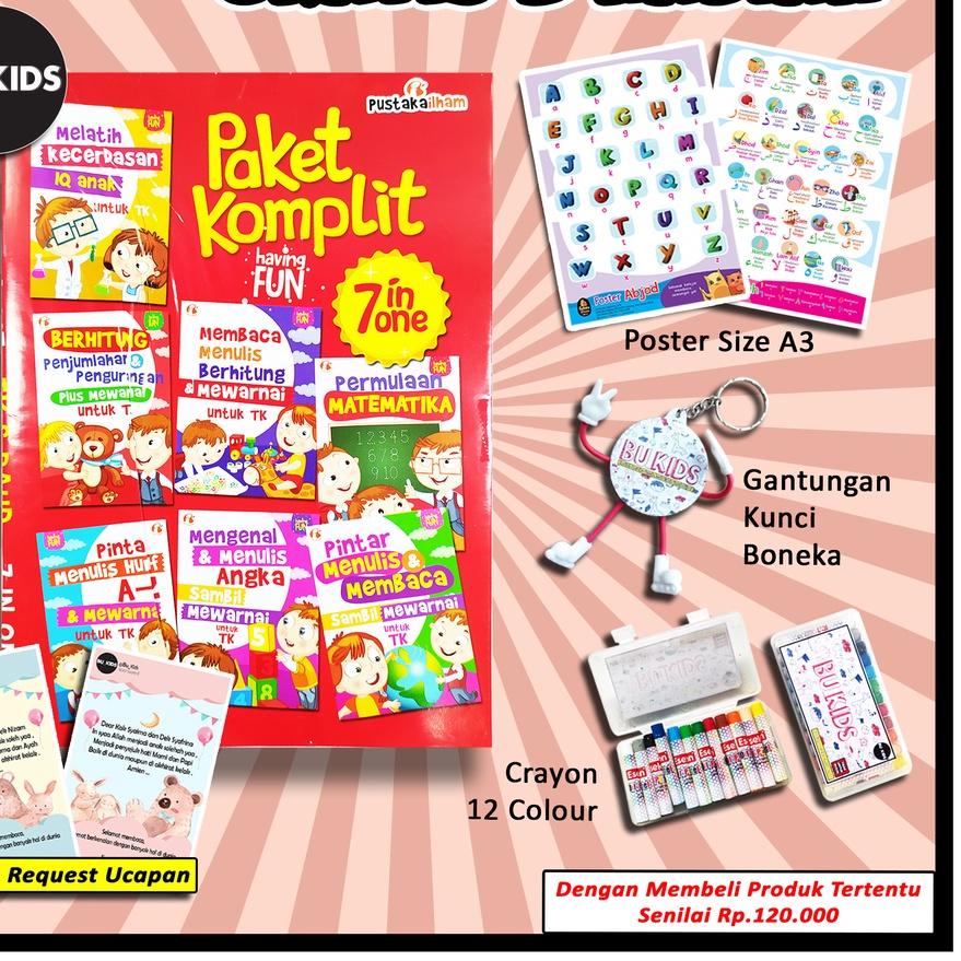 Big Sale Buku Belajar Anak Tk Paud - Buku Paket Anak Tk Paud - Paket Komplit 7 in 1 - Isi 7 Buku