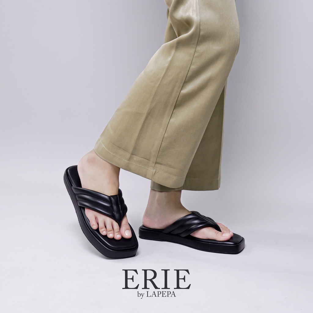 AVLINSTORE - tipe ERIE Sandal Wanita Jepit Wedges Platform Perempuan Empuk Tinggi 3 cm Sandal Tatak