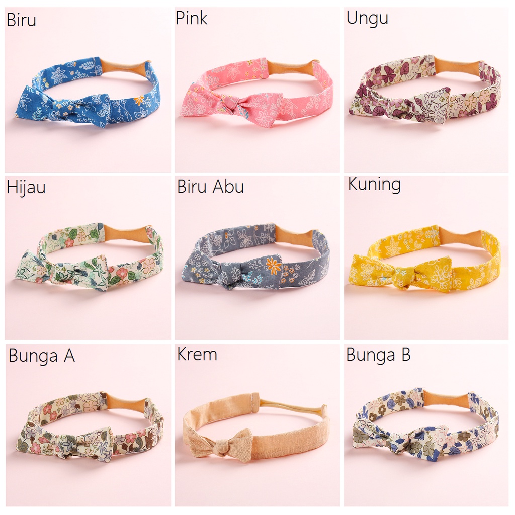 BANDANA BAYI/ BANDO ANAK / HEADBAND Bayi / Bando Anak LEMBUT