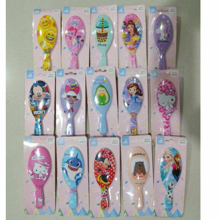 Sisir Oval Kecil Karakter Sisir Rambut Anak Karakter Sisir Anti Kusut