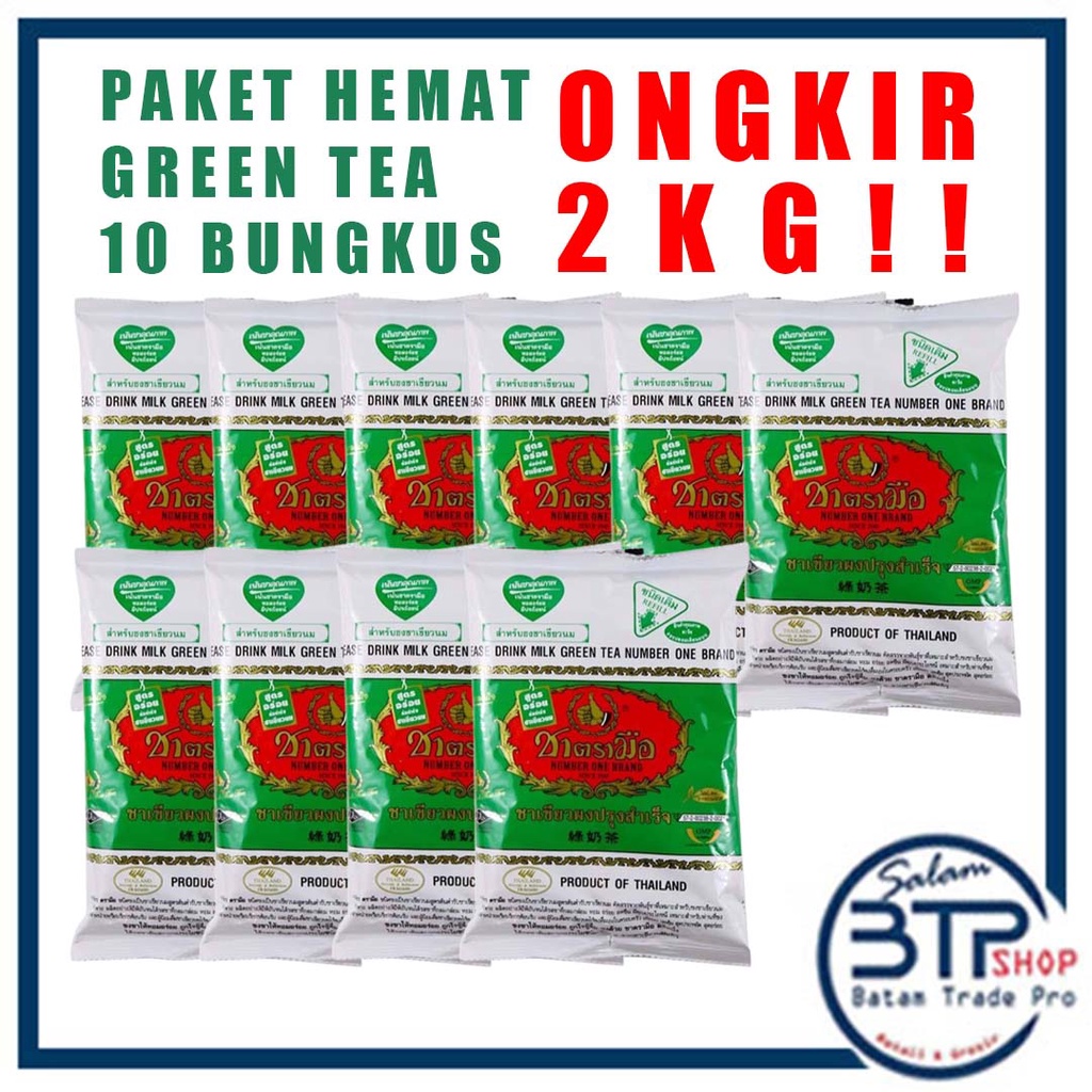 BTP PAKET 10 BUNGKUS THAI GREENTEA