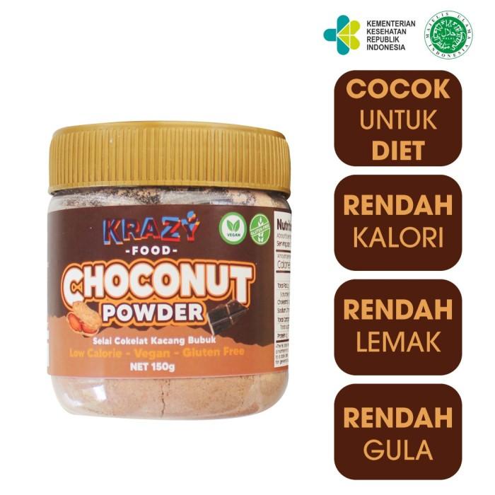 

Selai Krazy Choconut Powder Selai Coklat Diet 150G