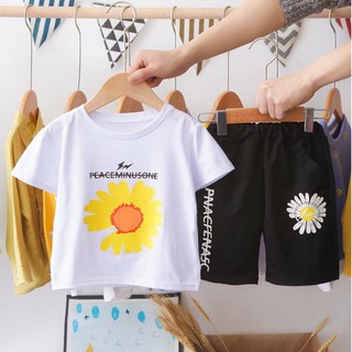 Baju Anak Kaos Setelan Anak Usia 1 5 Tahun Gambar  Bunga  