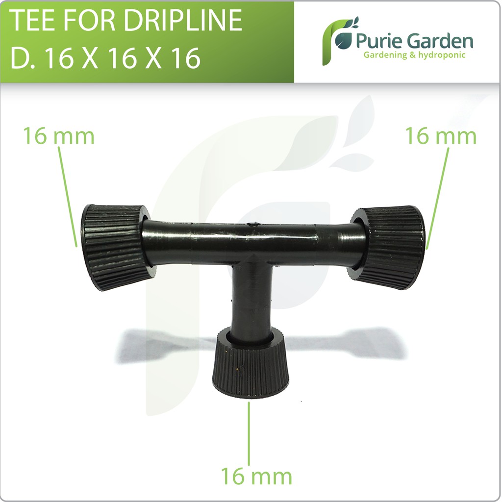 Tee Dripline D. 16 x 16 x 16mm Irritec