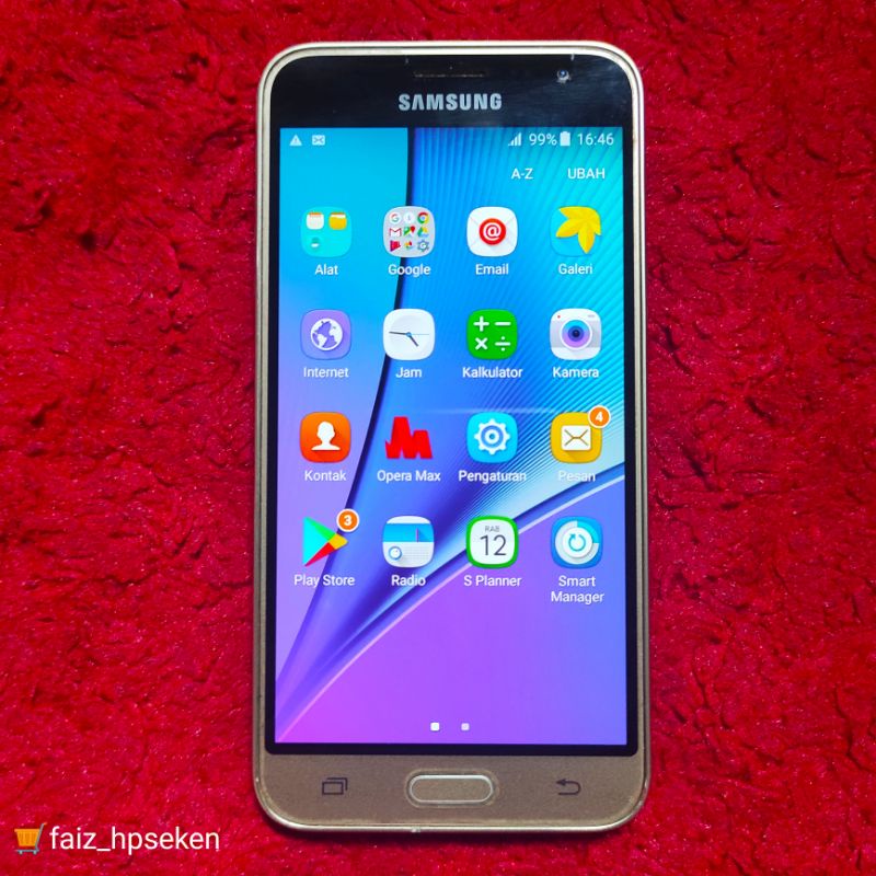 Samsung Galaxy J3 2016 (4G) Super Amoled Hp Android Second Normal Siap Pakai