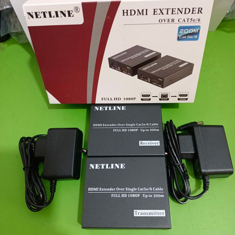 Netline HDMI Extender 200Meter Over Kabel Lan Cat6