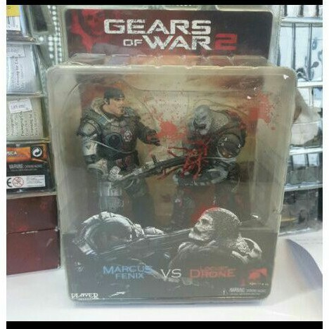 Figure Gears Of War 2 Marcus Fenix VS Locust Drone Neca Original