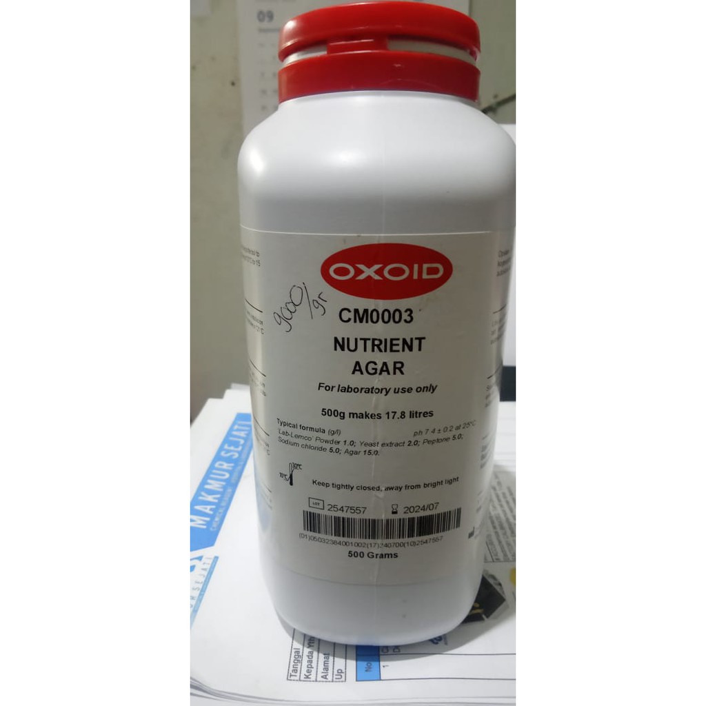 Jual Bahan Microbiology NUTRIENT AGAR (NA) OXOID CM0003B Per 5 Gram ...