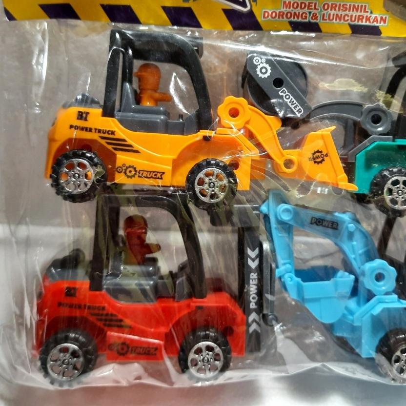 Hot Brand MAINAN TRUK KONTRUKSI 4PCS MAINAN TRUK ALAT BERAT MAINAN MURAH KADO MAINAN TRUK BEKO