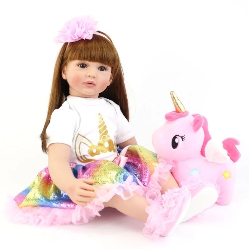 Ready Boneka Bayi Silikon Reborn Realistis Premium Original 60 cm