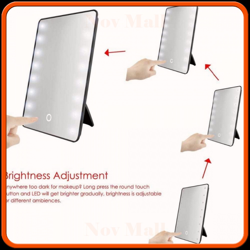 Home Solution Cermin Makeup Mirror 16 LED Light - A3107