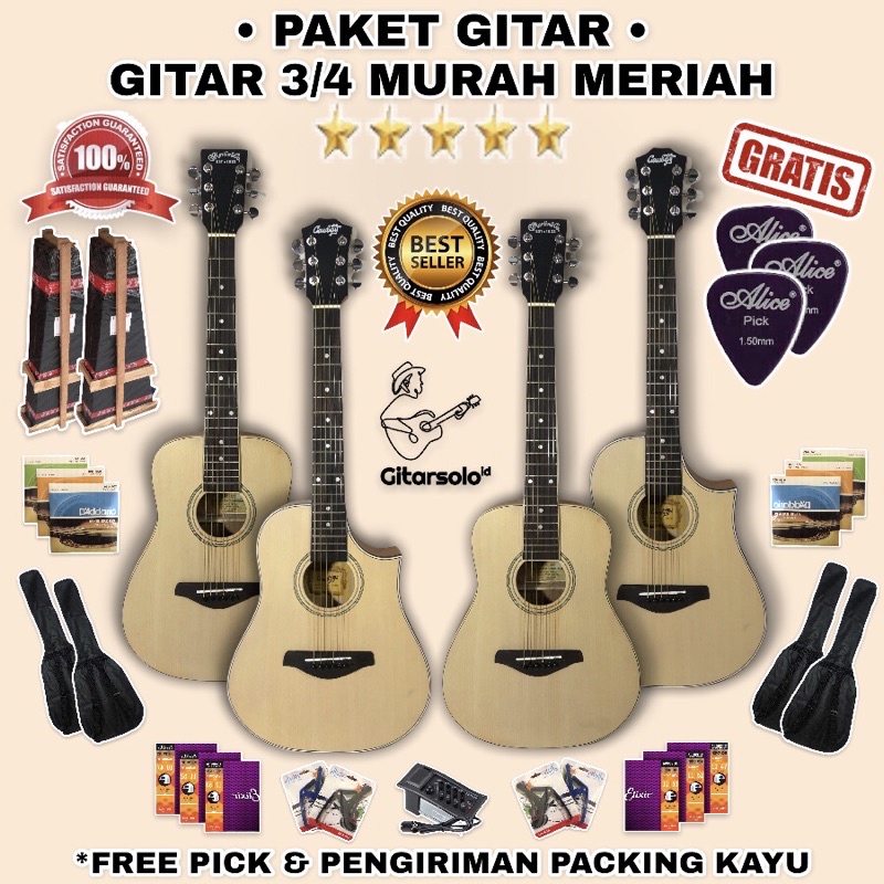 GITAR AKUSTIK 3/4 TANAM BESI