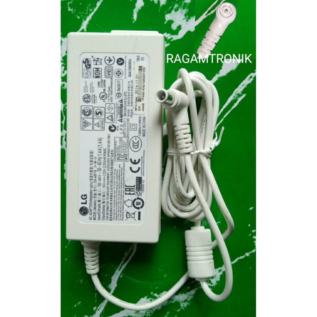 Adaptor LCD/LED Monitor LG 19V - 2,53A - ORIGINAL