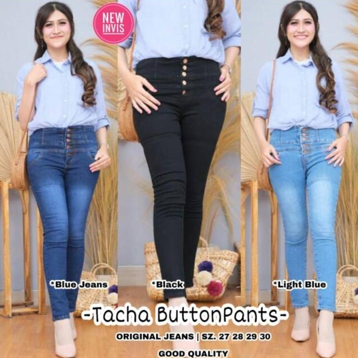 SIZE 31-34 TACHA HIGH WAIST KANCING 5 MELAR