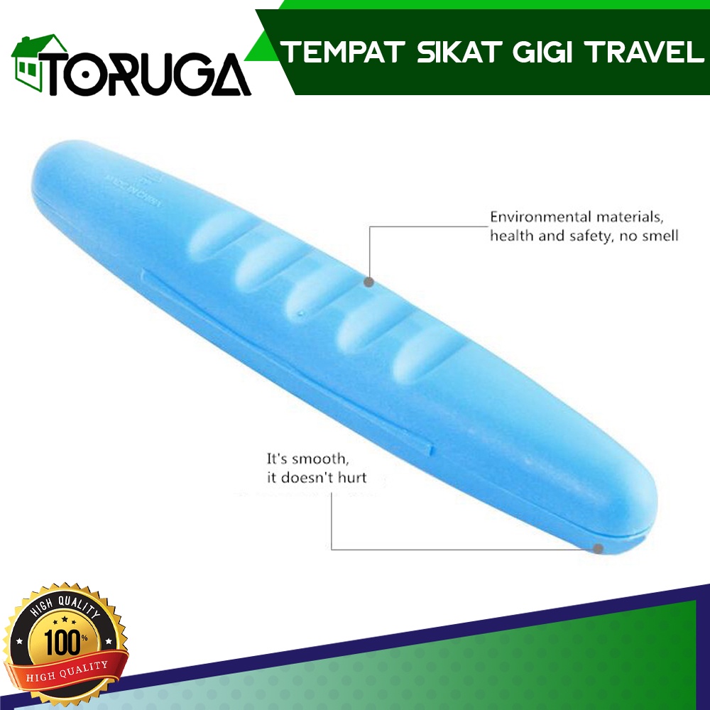 Tempat Organiser Sikat Gigi Odol Travel Bepergian Praktik Murah Higienis Toothbrush Box Kotak