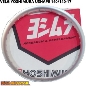 VELG YOSHIMURA U SHAPE 140 + 140 RING 17 BLACK ISI 2 VELG YOSI