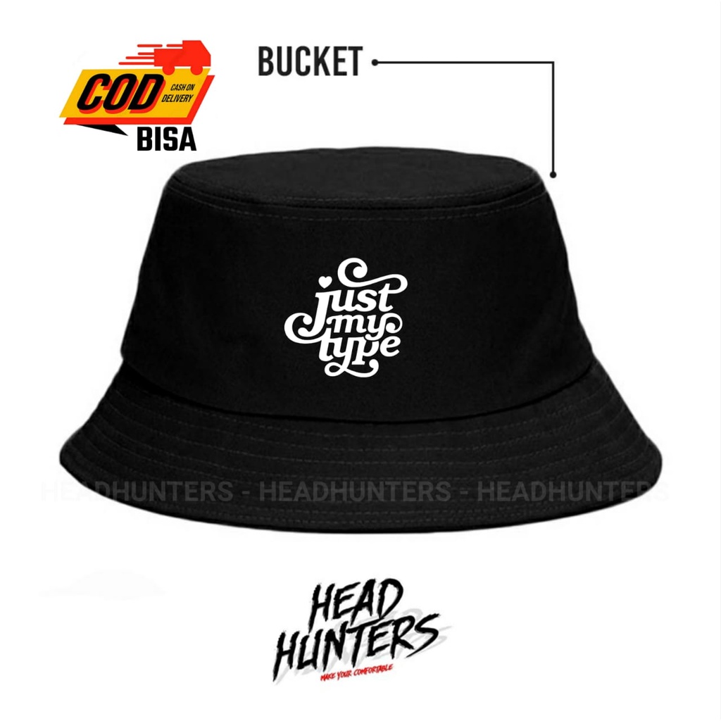 Bucket Hat Pria Wanita Just My Tipe Topi Premium Terpopuler / Bucket / Topi  / Topi Bucket / Bucket 