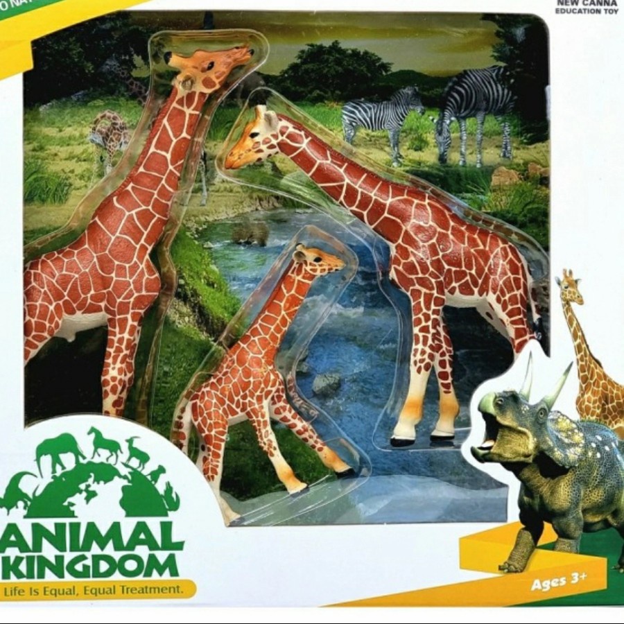 New Canna Animal Kingdom Giraffe Family - Mainan Action Figure Jerapah