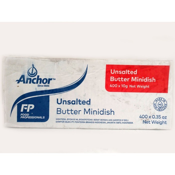 

Ee51F10 10 Minidish Anchor Unsalted Butter Ub Mpasi Bayi 7 Gr 6ddv