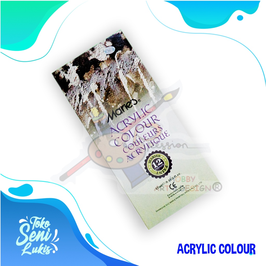 

MARIES ACRYLIC SET 12 WARNA 812K CAT AKRILIK SET