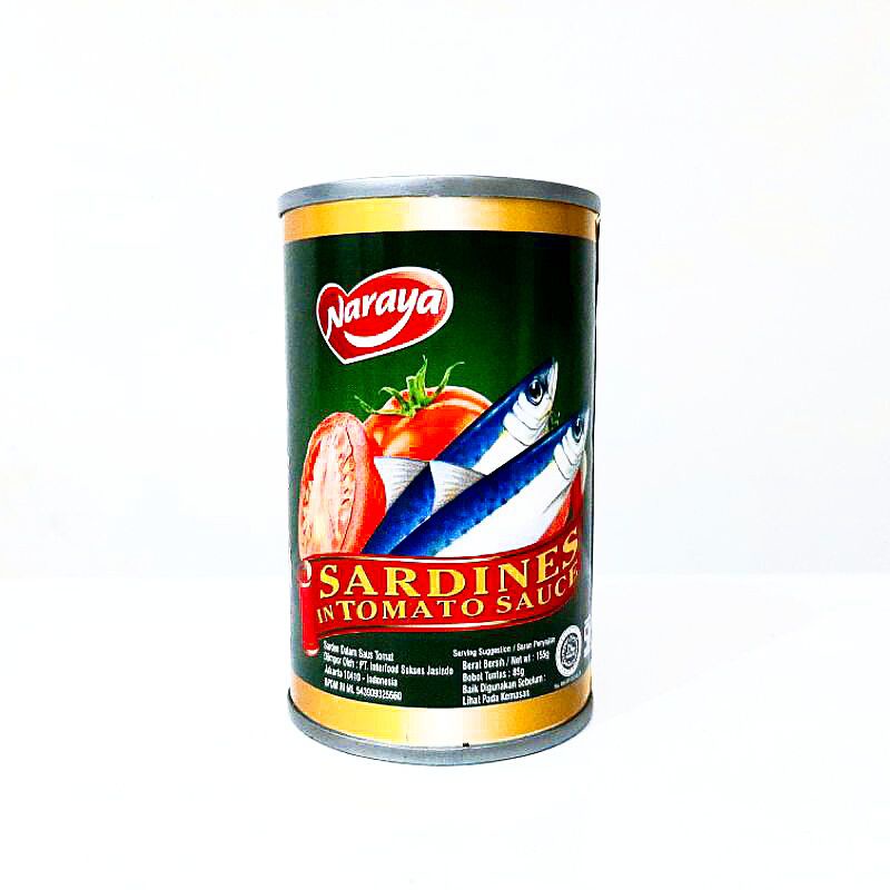 

Naraya Sardines in Tomato Sauce 155gr / Ikan Sarden Saus Tomat